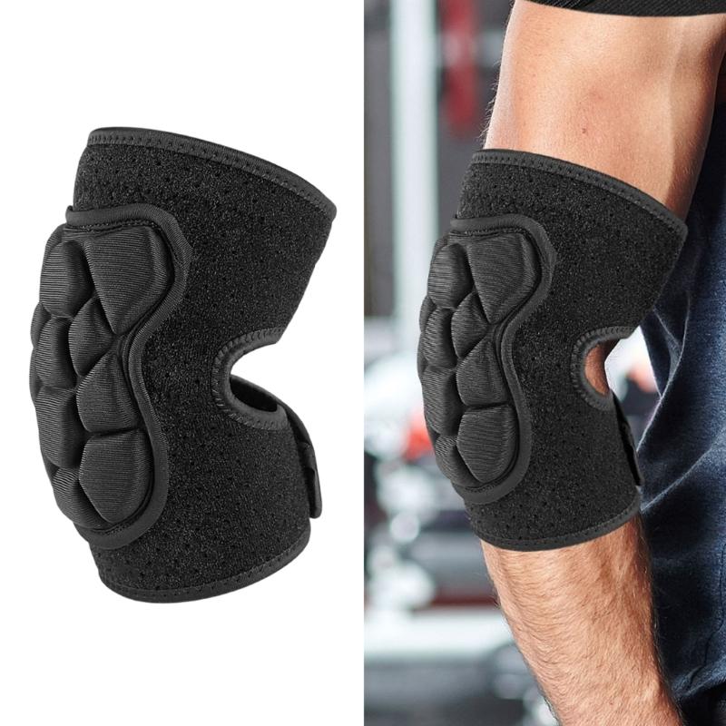 Thicken Elbow Guard Cycling Elbow Brace Roller Skating Elbow Support Breathable Arm Guard for Weightlifting Arm Support