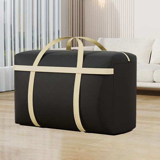 Quilt Storage Bag with Easy Zipper Closure Strong Handles Reinforced Tear-Resistant Design Waterproof Moving Storage Bag
