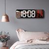 Large LED Digital Clock - Powered By Battery Two Placement Options Temperature Timer 15 Large