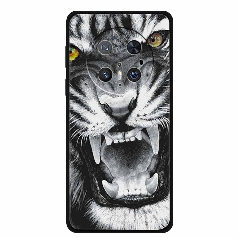 Funda For Huawei Mate 70 Pro / Pro+ 5G Cases Soft Silicone Back Cover Bumper For Mate 70 Pro+ 5G Cartoon Painted Cool Lion Coque