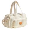 Quilted Diaper Bag Tote Multifunction Baby Diaper Bag with Shoulder Strap Storage Bag for Boys & Girls
