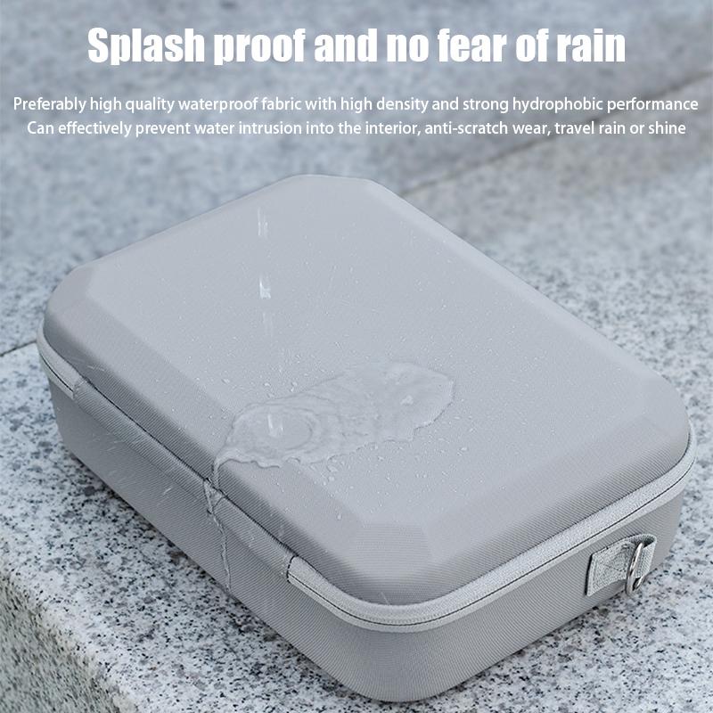 Drone Storage Bag Handheld Flying Camera Accessory Box Splash-proof PU Portable Carrying Case Shoulder Bag for Outdoor Shooting