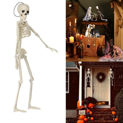 40*10cm Party Decoration Hanging Halloween Scary Props Poseable Size Human Skeleton