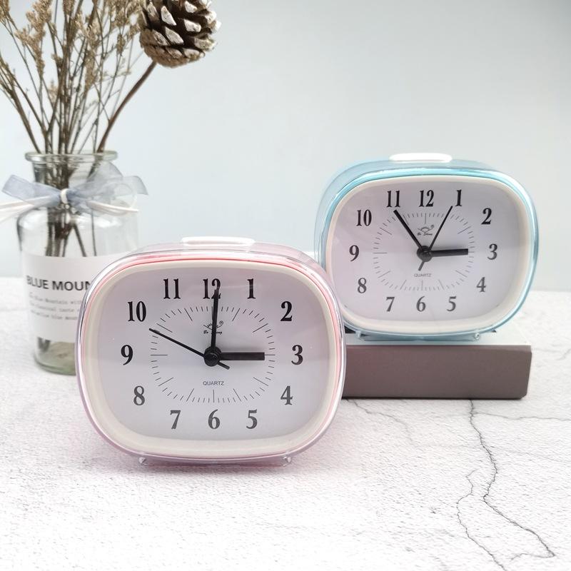 Simple clock big ringtone double-tone alarm clock children's bedside clock candy color GH642