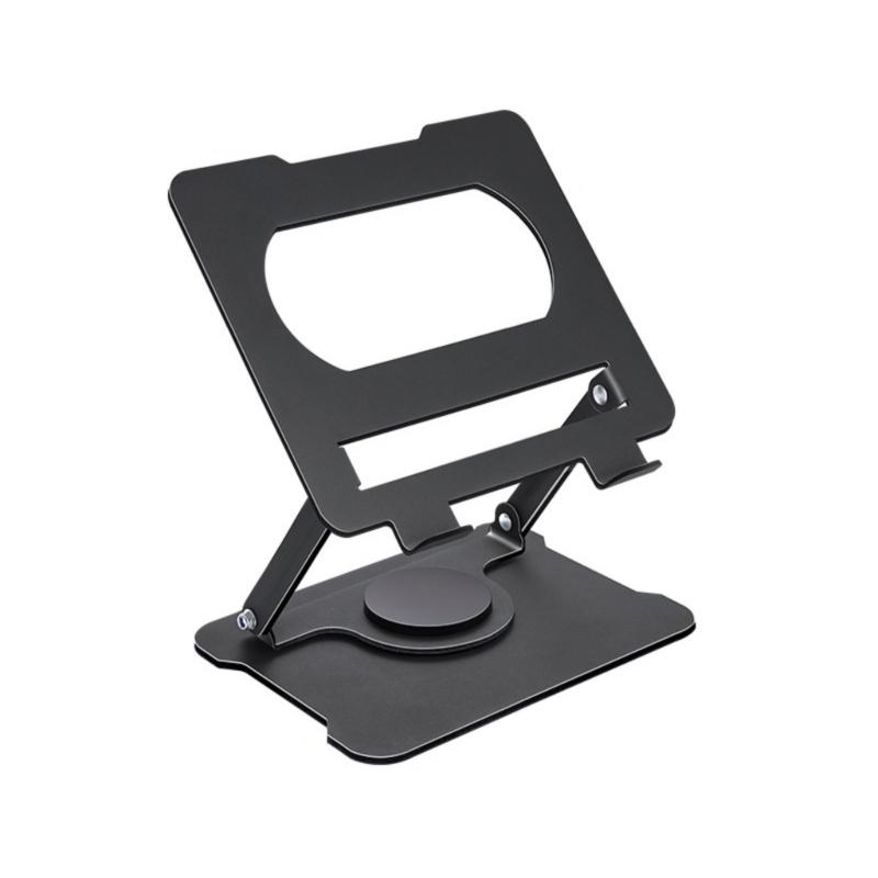 Foldable Laptop Stand Double Shaft Height Adjustment Cooling Laptops Risers 360Degree Rotating Base for Belows 17in Device