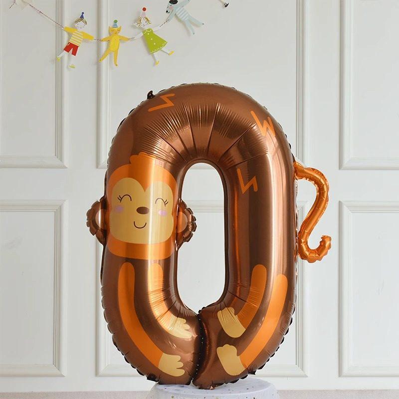 Cute Cartoon Animal Foil Balloons for Baby's First Birthday or Children's Festival Decorations