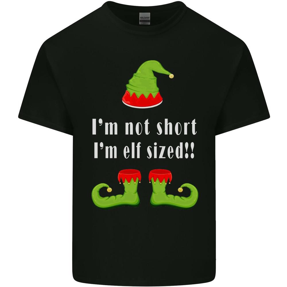 Im Not Short Im Elf Sized Funny Christmas Mens Light Cotton T-Shirt Unisex T-Shirt M