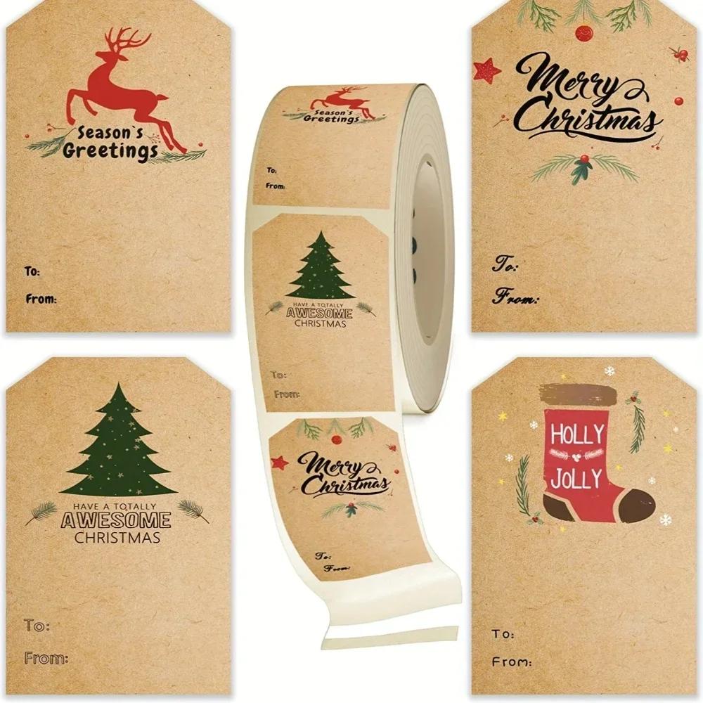 300 Piece Vintage Christmas Stickers Set for Gift Wrapping Scrapbooking And Home Decor Ideal for Holiday Crafting