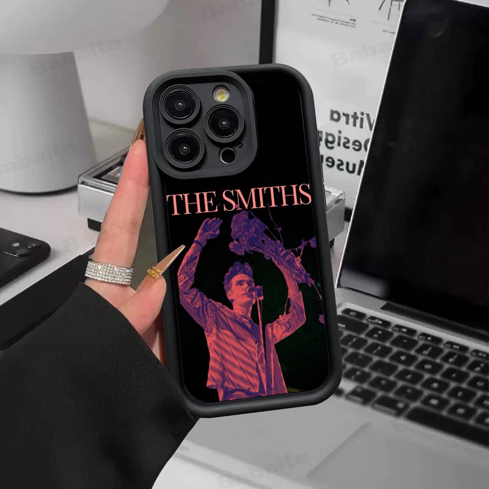 Band The S-Smiths Silicone Soft Phone Case For IPhone 17 16 14 13 12 11 15 Pro Max Plus Air Cover