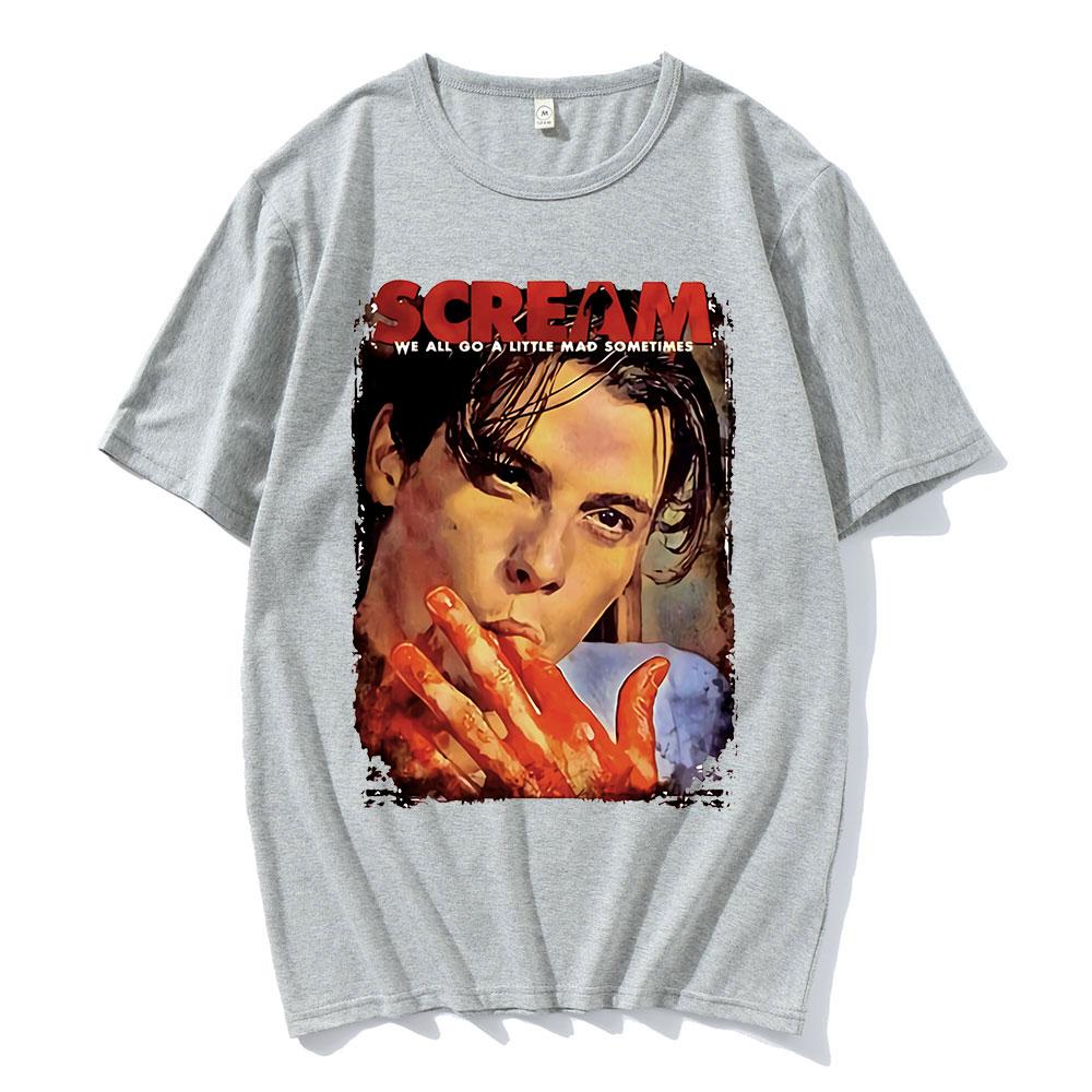 Halloween Movie Shirt We Little Mad Billy T Shirts Tops Womens T Shirt Scream Horror Movie Shirt Billy Aesthetic Clothes Tops