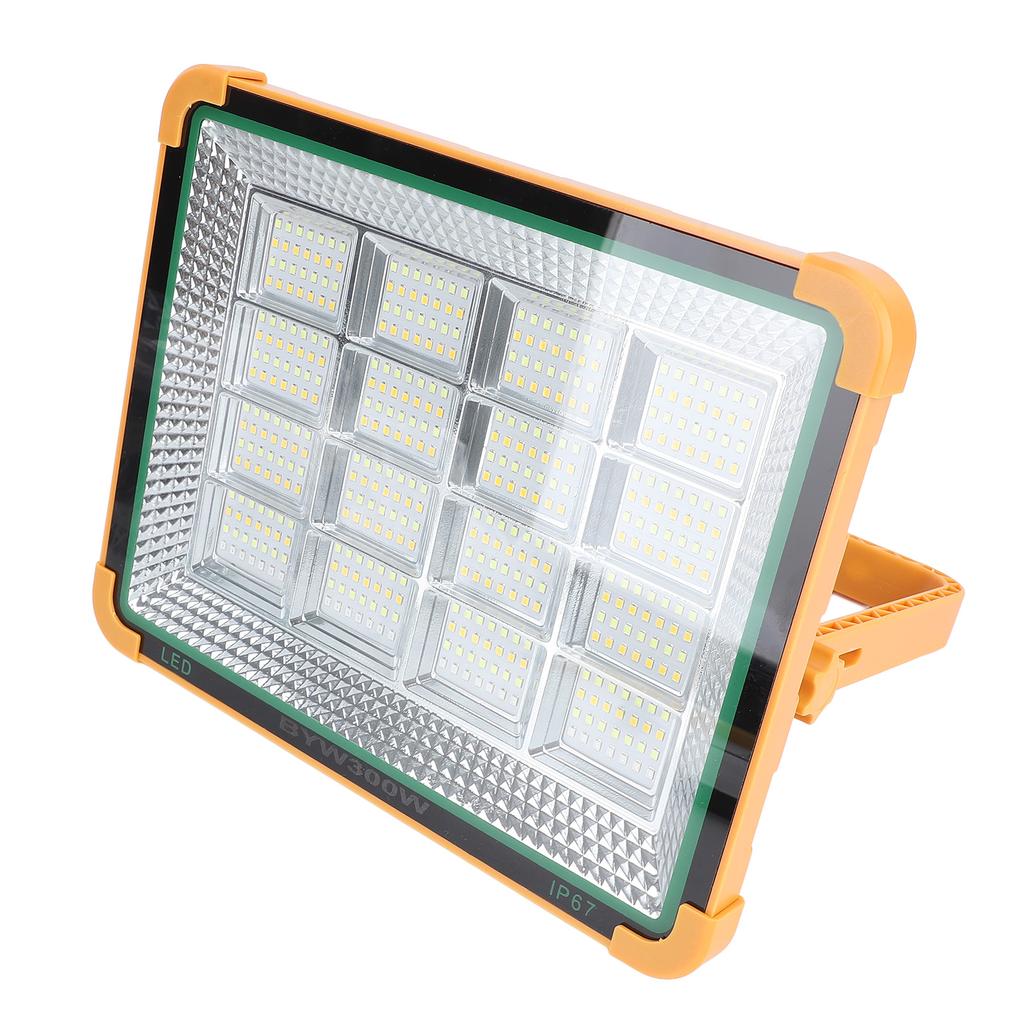 Portable Solar Work Light 4 Modes 300W 25000LM 10000mAh Battery Rechargeable IP65 LED Work Light