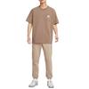 Nike Sportswear Comfortable Fashion Versatile Simple Solid Color Letter Short Sleeve T-Shirt Men Tops Mink-Brown IF0621214