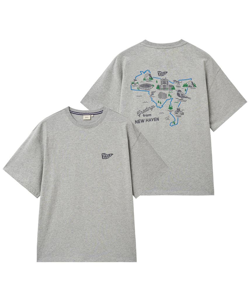 YALE Connecticut Graphic T-Shirt_Gray