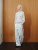 Reply Wool Back Slit Pullover_Pale Beige