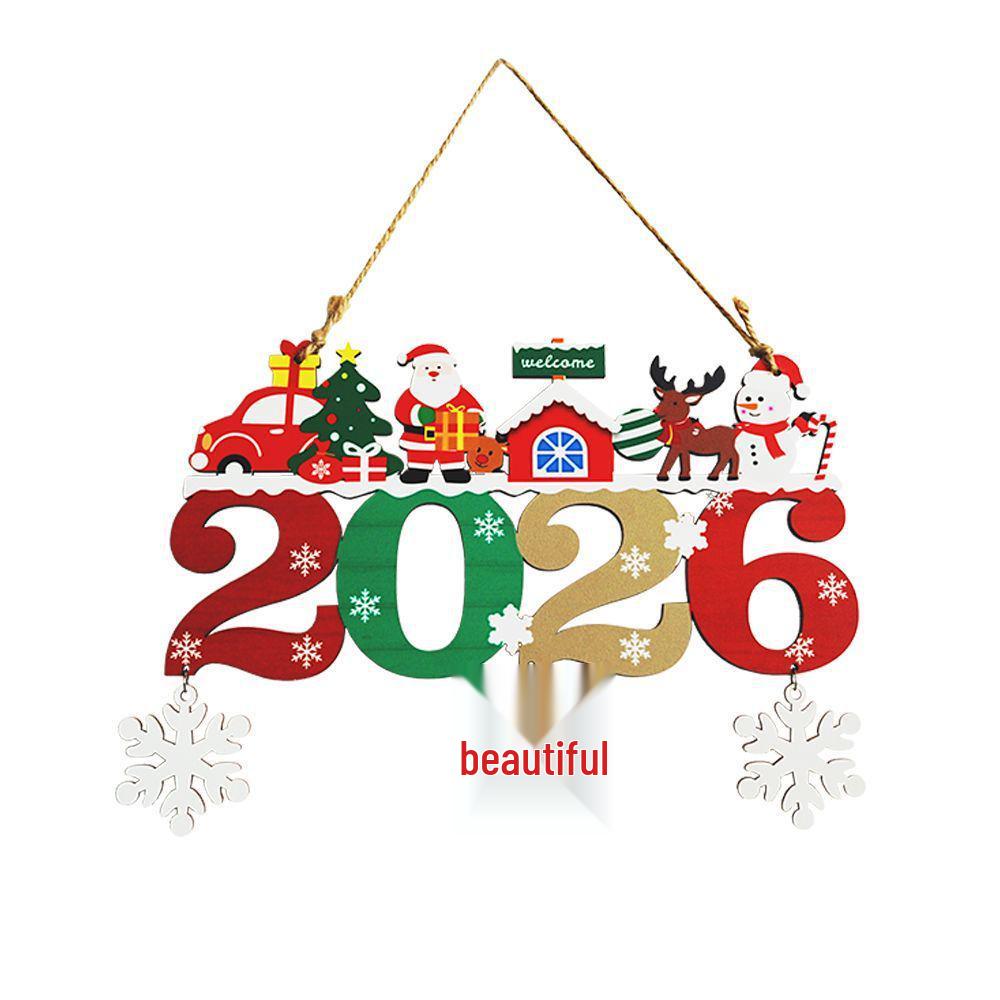 

Креативные деревянные рождественские подвески «Снеговик» и «Санта-Клаус»: Красочные подвесные украшения для праздничной атмосферы