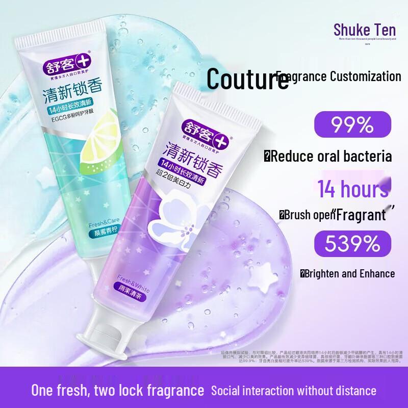 Saky Morning Mist Lime & Rain Jasmine Tea Toothpaste 2x120g