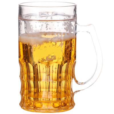 450ml Funny Fake Beer Mug Realistic Beer Mug With Handles Tricky Toys Creative Beer Model Prank Toy For Party Barbecues Holiday