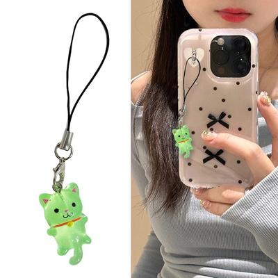 Adorable Cat Keyring Multifunctional Keychain Phone Strap Accessory Perfect for Adding Personality To Keys or Bags