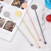 304 Stainless Steel Stirring Spoon Long Handle Bar Coffee Cocktail Iced Drinks Mixing Tool