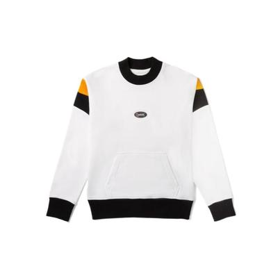 Pullover Color Block Casual Comfortable Soft Versatile Sweatshirt Women Tops White VN0A4UTIWHT