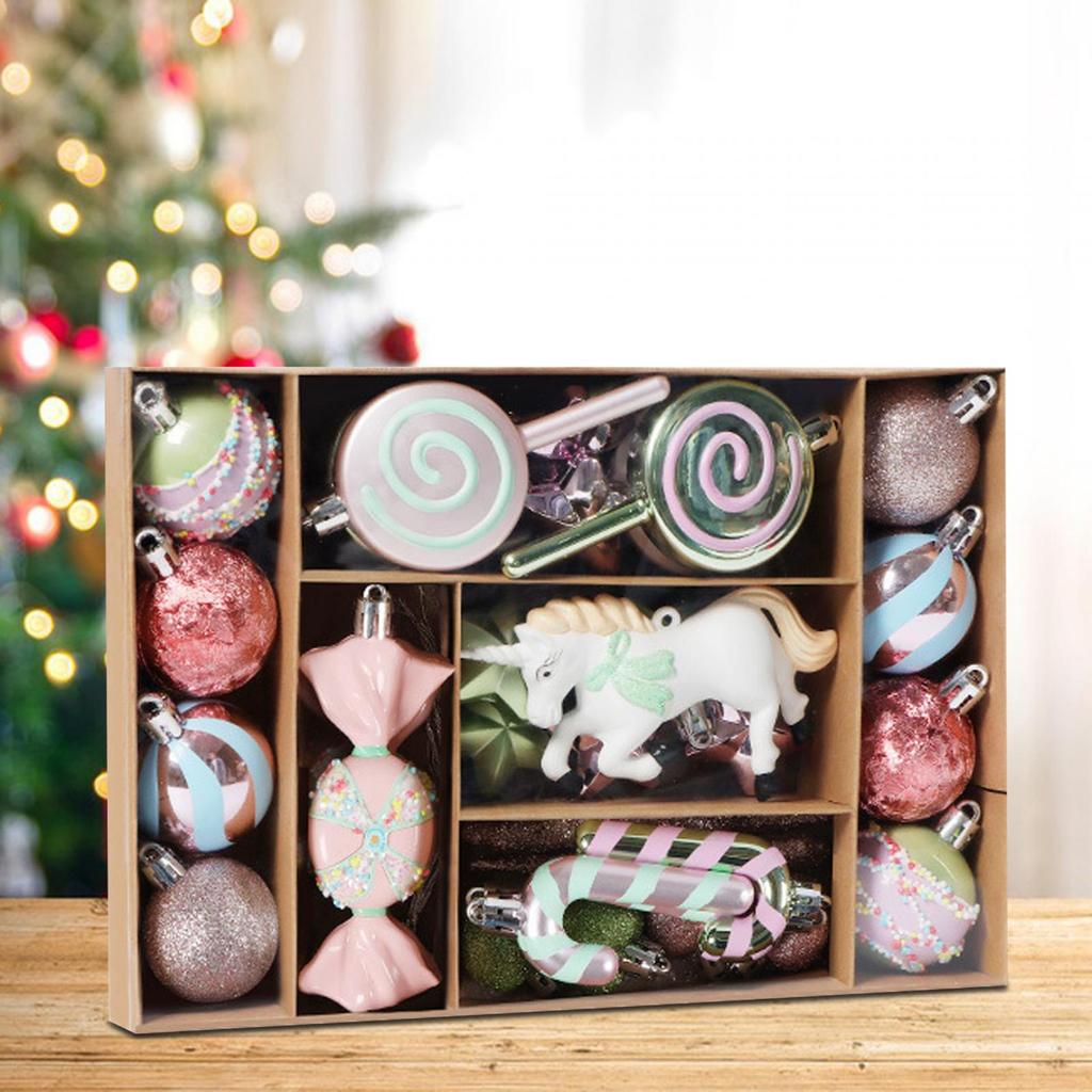 Delicate Christmas Ball Christmas Tree Decoration Ornaments for Home Decor New Year Navidad Pendant Ball Accessory