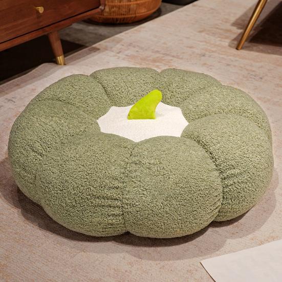 Pumpkin Seat Cushion Decorative Round Pillow Multifunctional Floor Mat Dog