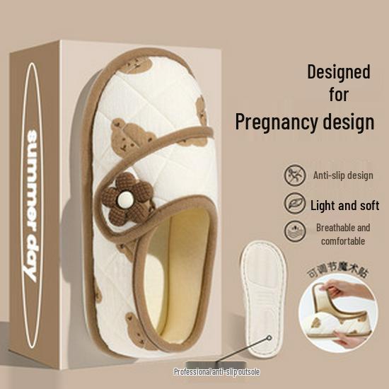 Winter Cotton Slippers with Thick Non-Slip Sole - Cute Cartoon Design for Couples