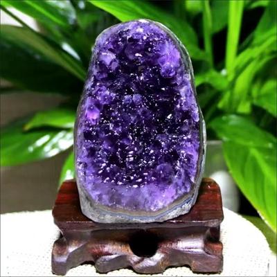 Natürlicher uruguayischer Amethyst-Cluster, Kristall-Mineralien-Exemplar, Violetter Quarz, Amethyst-Block, Unregelmäßiger Stein für Zuhause