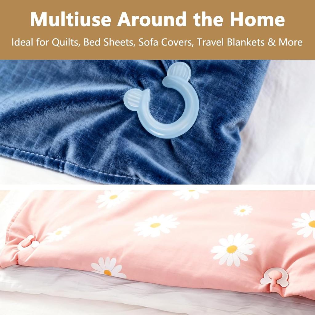 20 Sets Duvet Clips Fasteners Corner Holders for Comforter Covers Secure erts and Blanket with ide Holder P Plastic Snaps to Hold Corners in Place