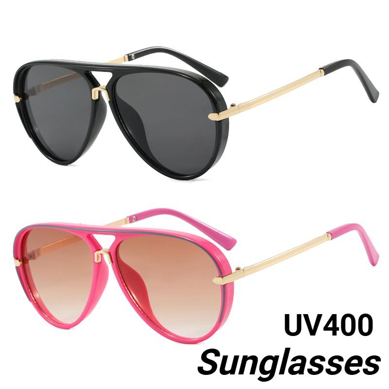 New Toad-shaped Sunglasses Minimalist Fashionable UV400 Unisex Retro Classic Driving Eyewear