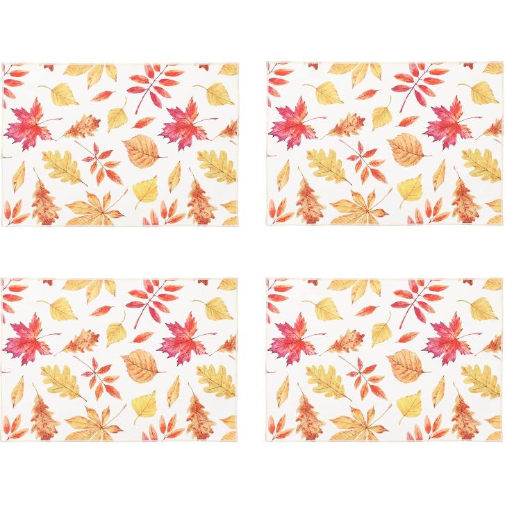 OWENIE Fall Table Runner for Kitchen Dining Table, Thanksgiving Autumn Printed Harvest Pumpk Maple Leaves Textured Fabric Halloween Holiday Home
