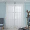 Solid Color Woven Jacquard Window Screen Lace Curtain White Screen Curtain Window Screen