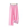 Sommer-Mädchen Mückendichte Weitbein-Eisseidenhose: Leicht, Modal-Stoff, Locker sitzend, Eltern-Kind-Stil.