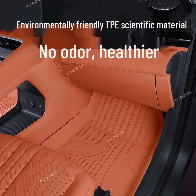 Deep Blue S05 Car Floor Mats: TPE Full Surround, Fits 26 Models, Customizable Car Accessories.