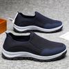 Casual shoes Spring flying woven surface breathable thick sole comfortable low top one pedal sports men's shoes