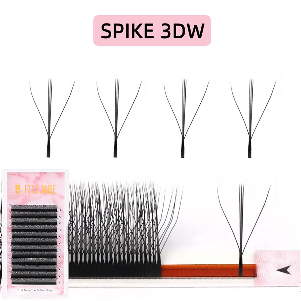 NEW Arrival U Shape Eyelash Extensions Brown 4DW U3DW U5DW Eyelash Matte Black Easily Grafting Natural 3D Fairy False Eyelashes
