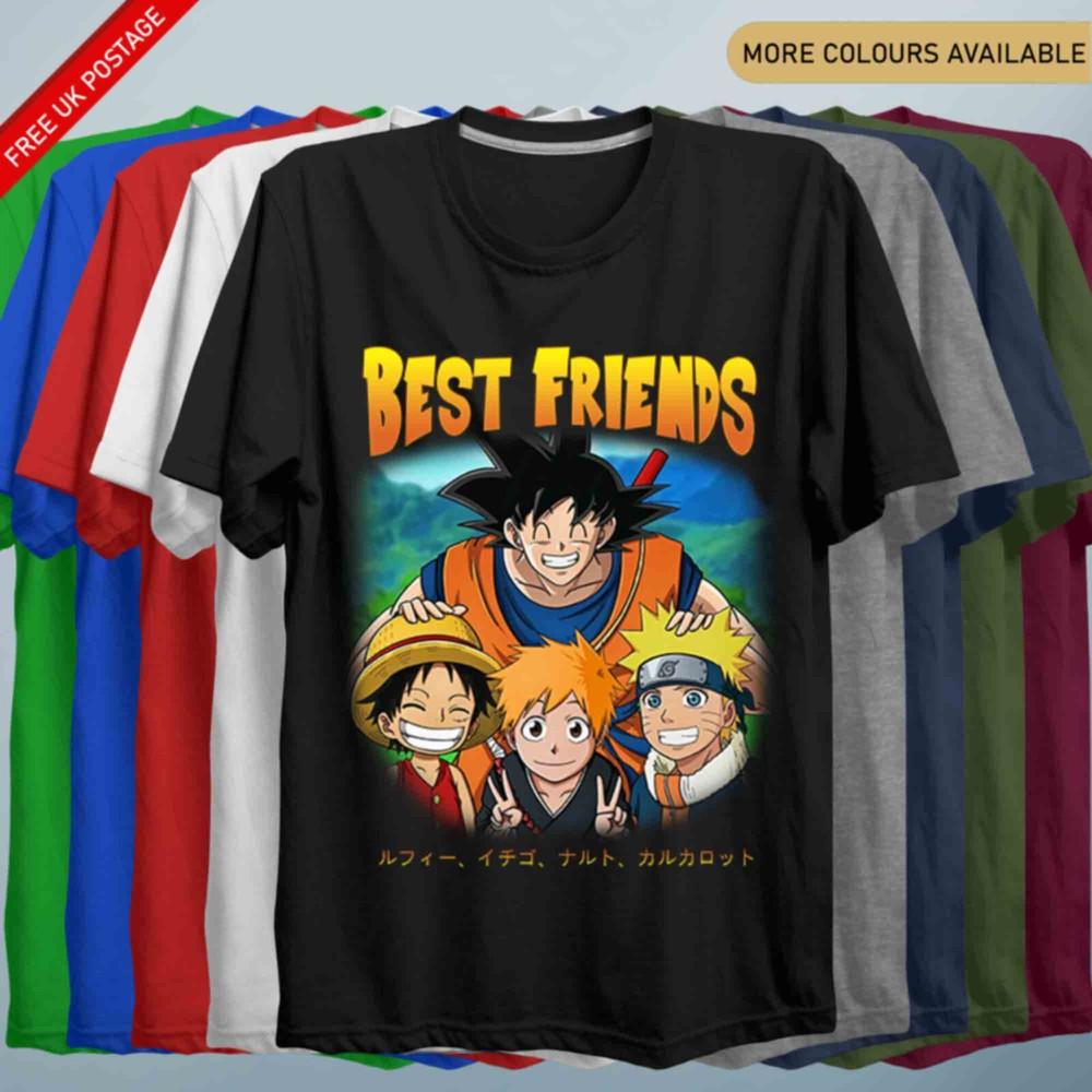 Anime T-Shirt Unisex Kids Adult Anime Lover Tee Gift Japanese Cartoon Merch