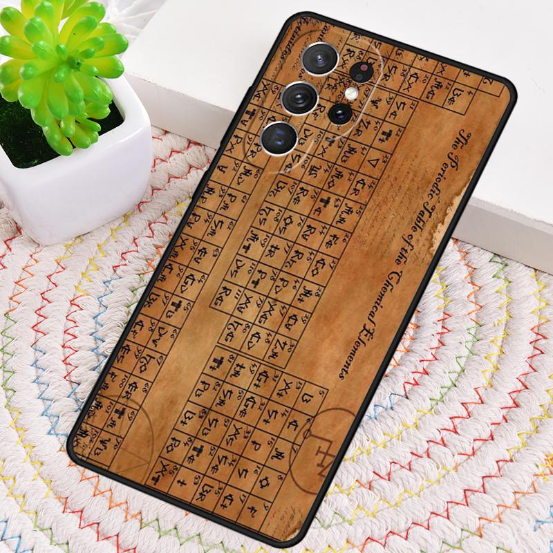 Chemistry elements Phone Case for Samsung Galaxy note 10 pro S26 Ultra S23 S24 FE S25 S21 S22 PLUS shockproof Cove