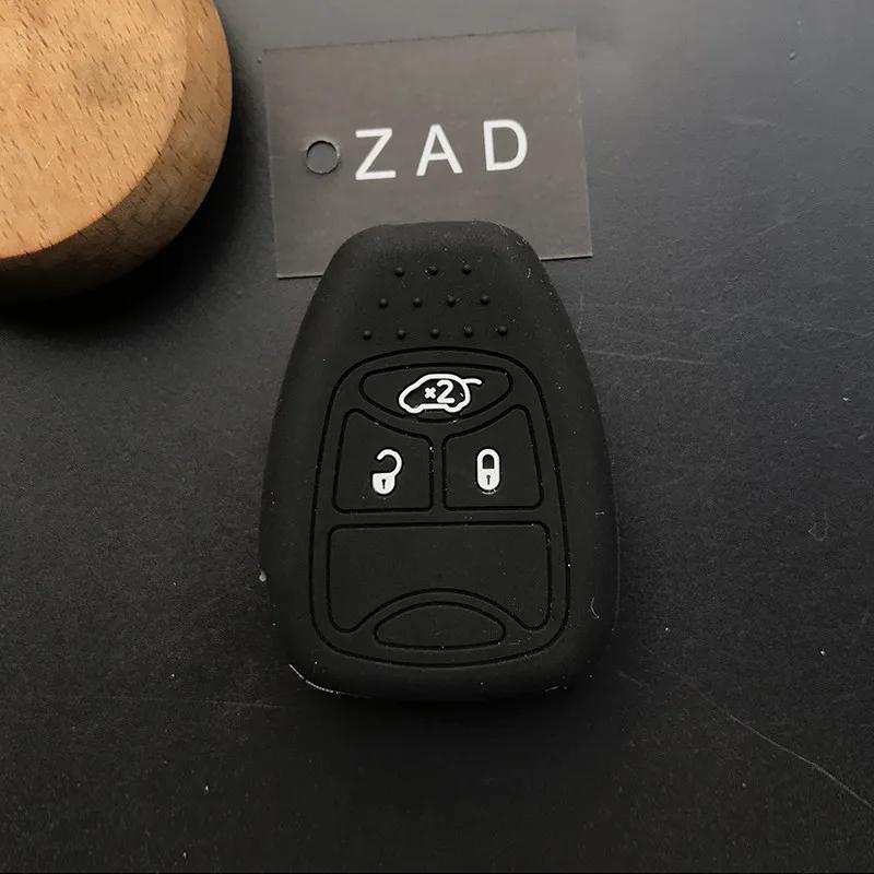 ZAD silicone rubber car key cover case set protector shell holder for JEEP wrangler   grand cherokee compass patriot car styling