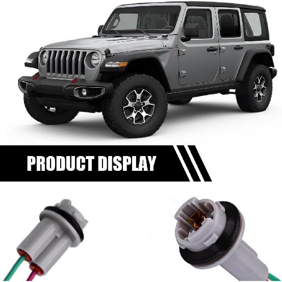 2 PCS T15 Car Brake Light Socket Replacements, Waterproof Soft Vehicle Daytime Running Light Wire Harness, Universal Automotive Turn Signal Light