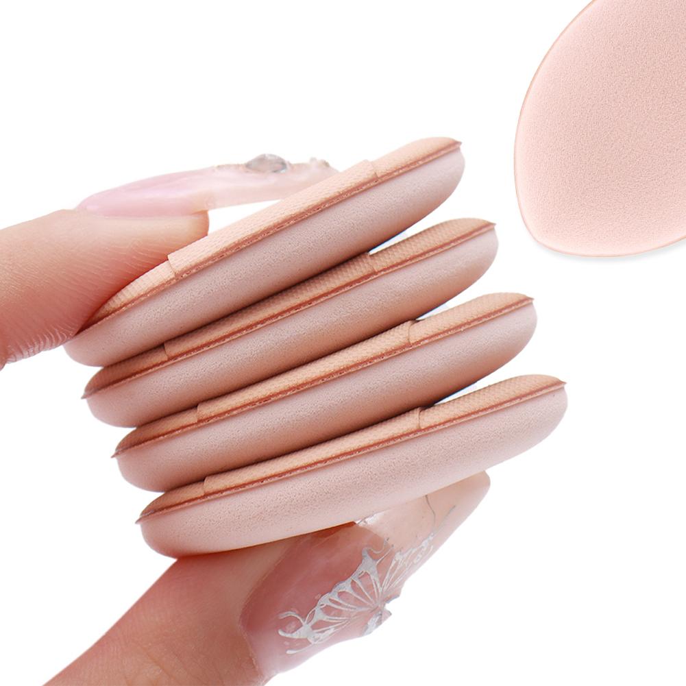 5 Stück/Box Mini Finger Puffs Foundation Kleine Luftkissen Puder Schwamm Gesicht Concealer BB Cream Kosmetikapplikator Make-up Werkzeuge