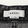 AMERI 23Stainless Steel 02320891290 Black Ruffle Hem Denim Bottoms 25 blackUsed