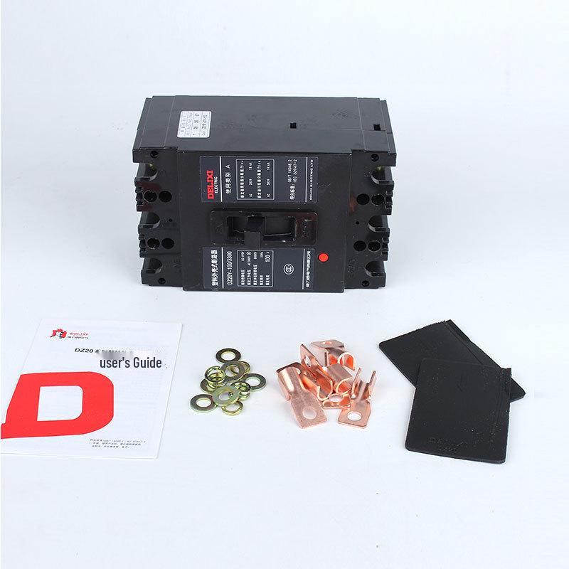 3P Plastic Case Circuit Breaker DZ20Y-100/3300, Three-Phase 380V Air Switch, 100A