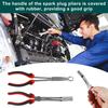 2Pcs Spark Plug Puller Tool Portable Spark Plug Wire Pliers Spark Plug Removal Pliers Sleeve Type and Round Type for Home Cars