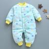 Newborn Infant  Boy Fleece Thick Warm Jumpsuit Playsuit Romper Clothes