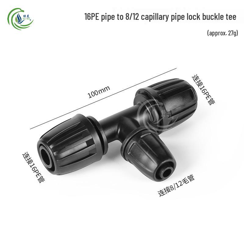 Capillary Fittings Set: 8/12 Straight, Elbow, Tee, 9/12 Connector, Garden Irrigation Auto-Watering
