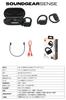 JBL SOUNDGEAR SENSE True Wireless Earbuds/Open Ear/Multi-Point/IP54 Waterproof/Bluetooth 5.3/Open Ear/Leak-Proof/Black/JBLSNDGEARSNSBLK