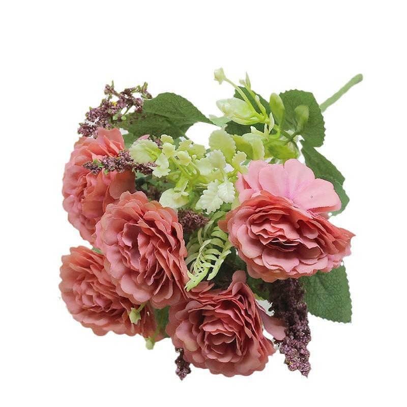 Artificial Peony Bouquet Home Decor Living Room Table Centerpiece Silk Flower Arrangement In Multiple Colors