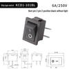 Lang KCD1-101 201 Rocker Switch: 2/3 Pins, 2 Positions, Illuminated Button
