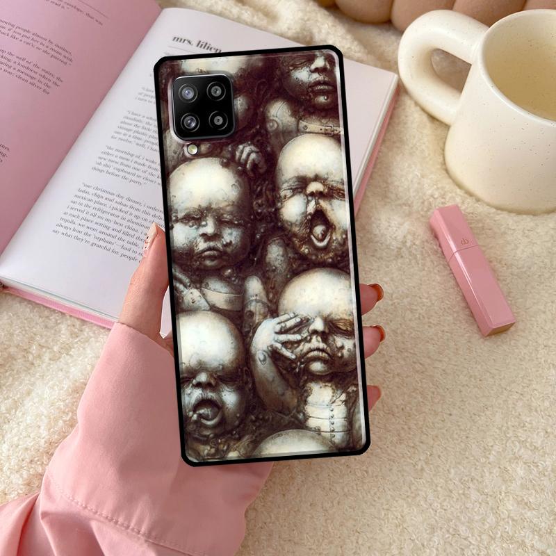 Hr Giger Li II Case For Samsung Galaxy A54 A34 A14 A13 A51 A71 A33 A53 A73 A12 A22 A32 A52 A72 A52S Cover